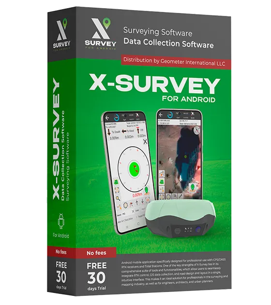X-Survey land surveying software for Android